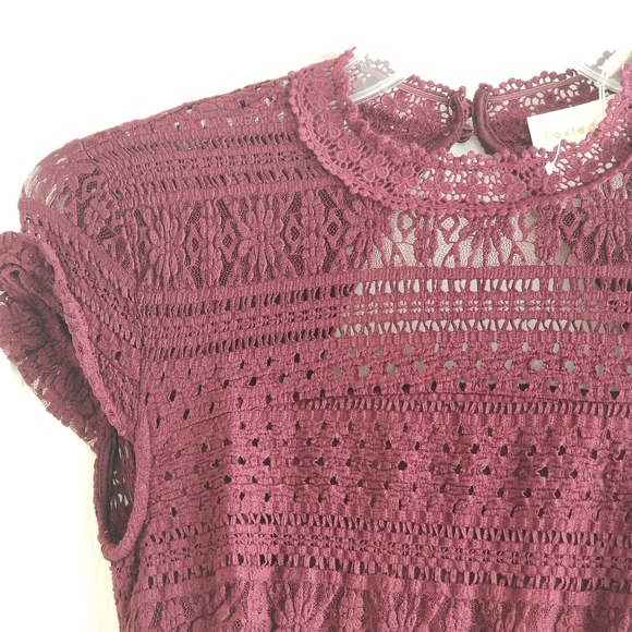 FOXIDOX Ellie Fit & Flare Lace Dress w/ Sexy Back - Picture 4 of 16